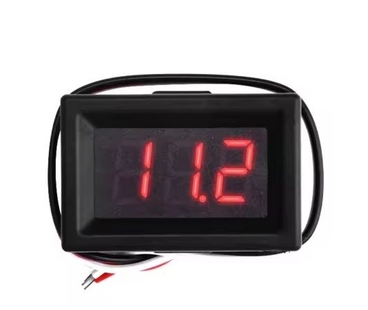 Voltímetro Digital 12 Vlts - Red Color - Envio Grátis em 48 Horas