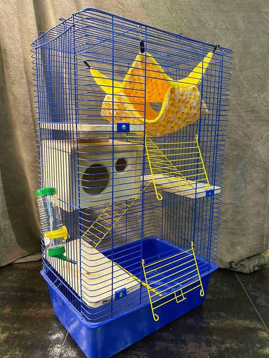 Клітка для хомяка чи щурика з аксесуарами