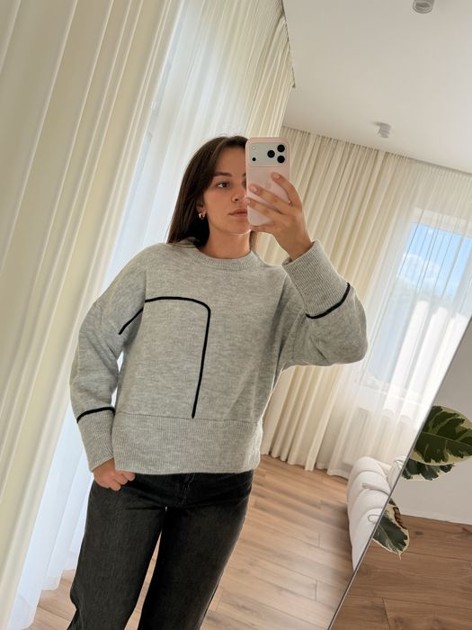 сірий светр бренд zara