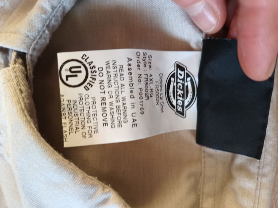 Koszula Dickies męska 4XL Nomex trudnozapalna