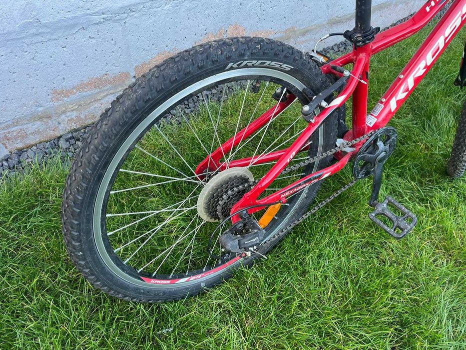 Rower dziecięcy Kross Hexagon Junior czerwony 24 cale