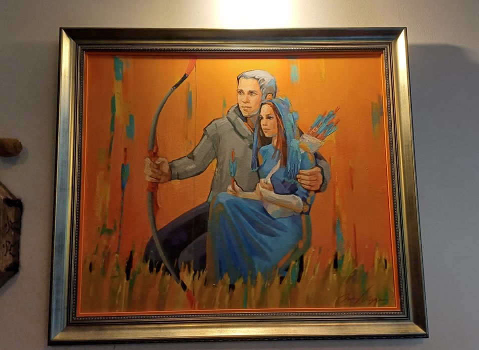 Obraz- Para Łuczników