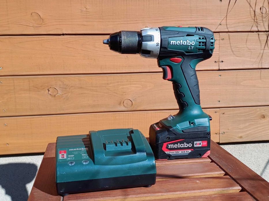 Wkrętarka akumulatorowa Metabo 18 V + bateria 4,0 Ah + ładowarka. Super stan