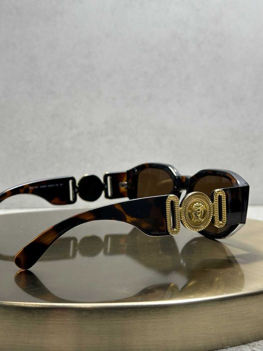 Очки Versace VE4361 532087 Biggie Леопард / Оригинальные очки Версаче Медуза