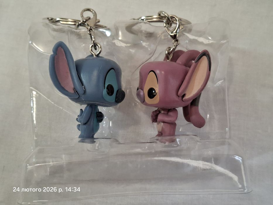 Фигурки брелоки фанко поп Стич и Энджел Ангел  Лило и Стич Lilo Stitch