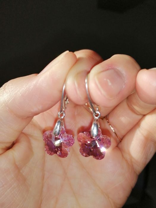 Srebrne kolczyki Swarovski 925