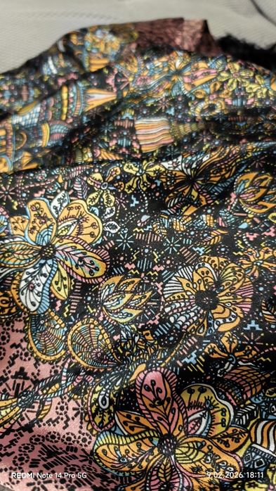 Szal chusta orientalne wzory jak jedwab duża