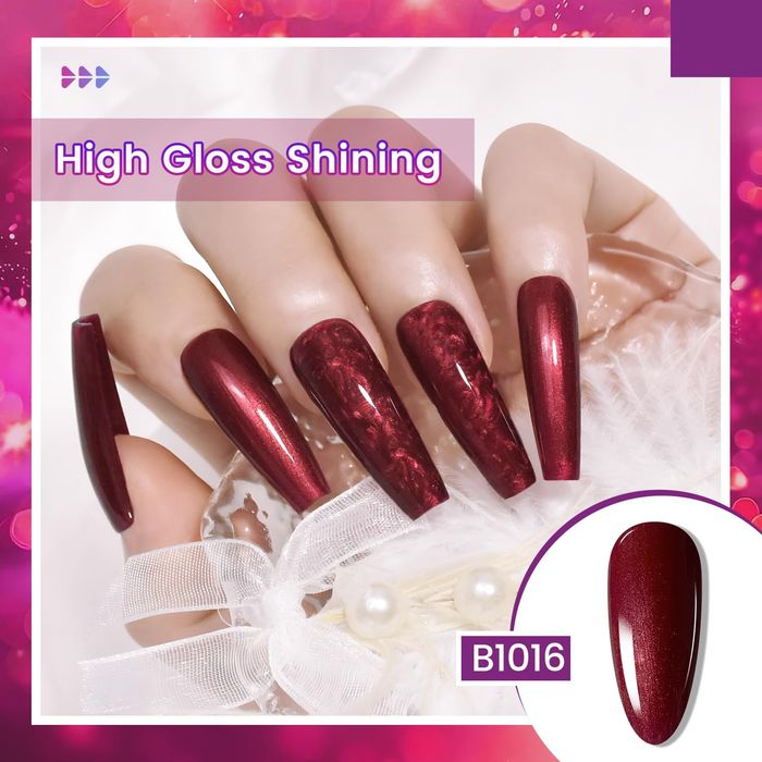 JODSONE 10ml Glitter Żelowy Lakier do Paznokci Zestaw 6 Kolorów
