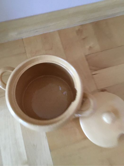 Ceramiczny garnek/ waza  z pokrywka Bolesławiec