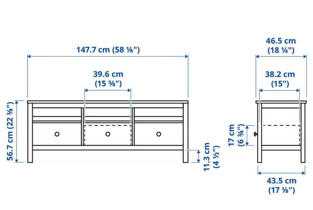 Móvel tv Hemnes Ikea