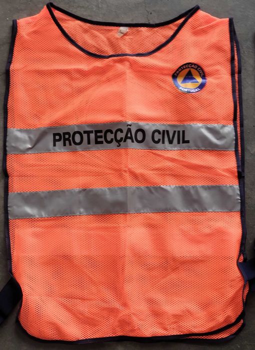 3 Coletes Refletores Cruz Vermelha Proteção Civil
