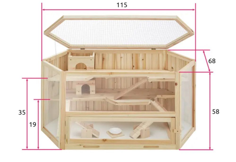 Gaiola de hamster Benni - Nova e Embalada