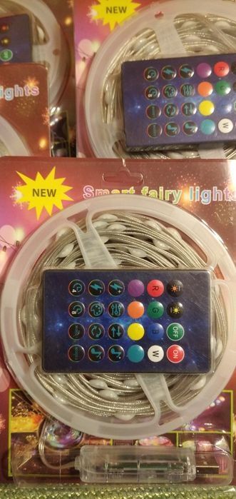 Гирлянда  Smart Bluetooth, бегущие огни 10 м.