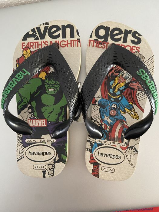 Chinelos Havainas Marvel para  criança