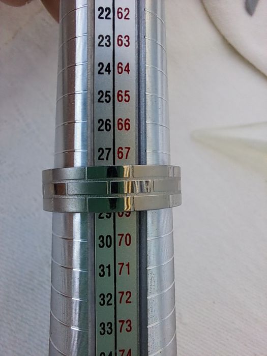 Anel Masculino NOVO Aço Cirúrgico Inox - Padrão "Tijolo" / Geométrico (Tamanho 28)
