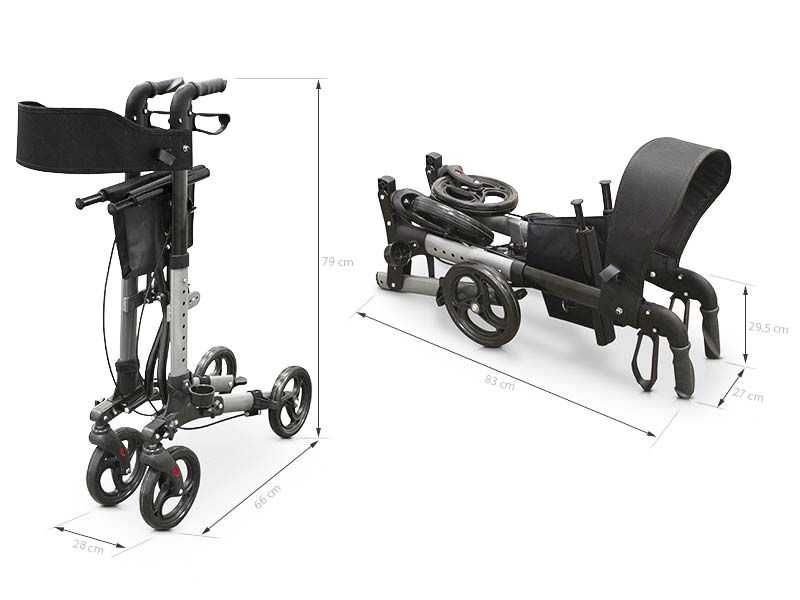 Andarilho com rodas e assento