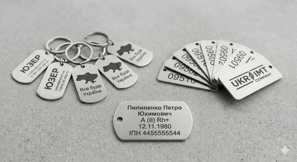 Лазерне гравіювання у . Жетони, ножі, термоси. Швидко