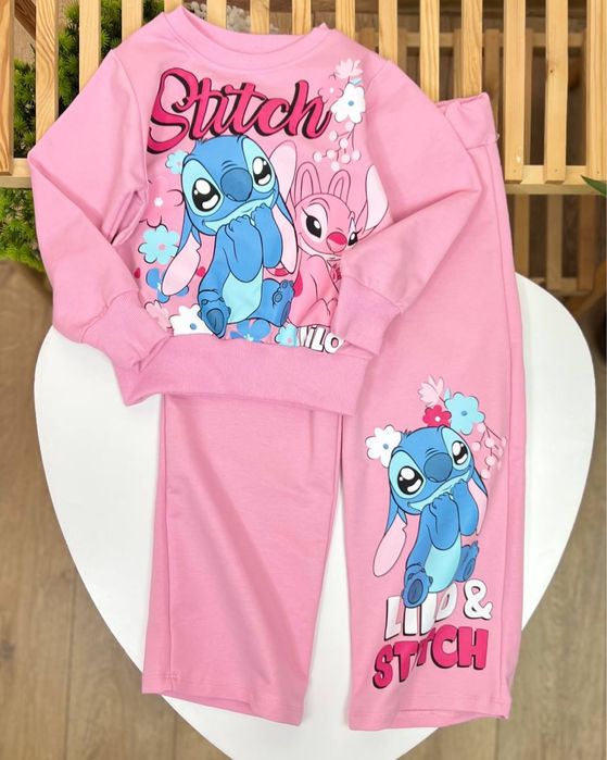 Костюм для дівчинки стіч рожевий Костюм для девочки Стич розовый