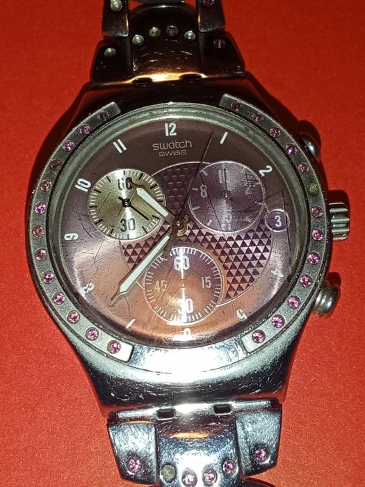 Relógio Swatch Senhora YCS488G Caviar D´Aubergine