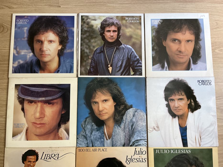 Discos / LPs Roberto Carlos e Julio Iglesias