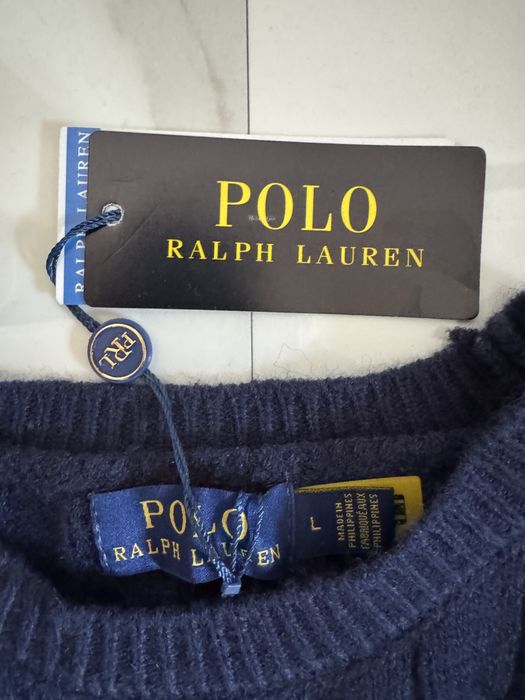 Granatowy Sweter Polo Ralph Lauren