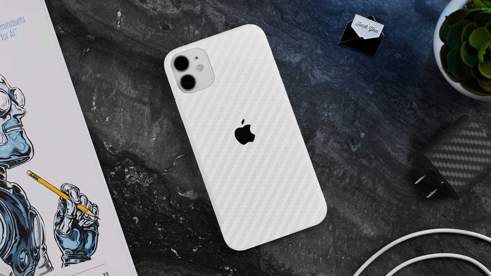 Карбонова плівка 3D Carbon на задню панель / частину смартфона