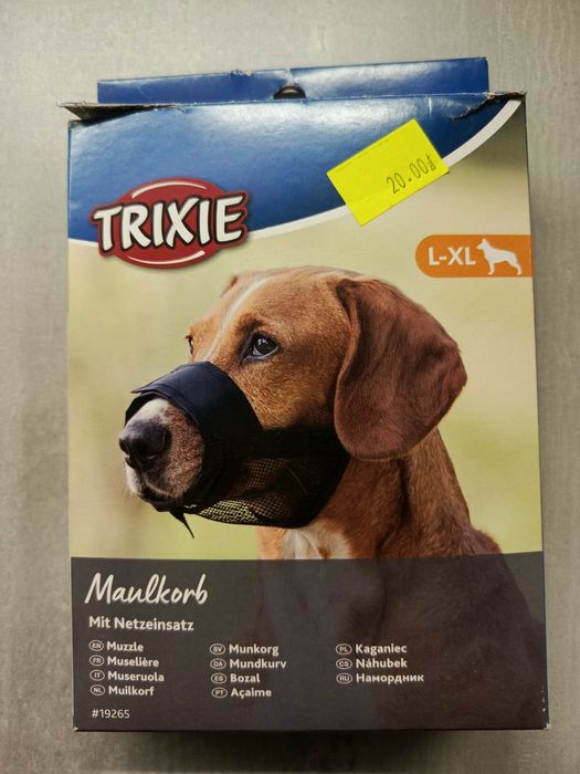 Nowy kaganiec materiałowy dla psa Trixy