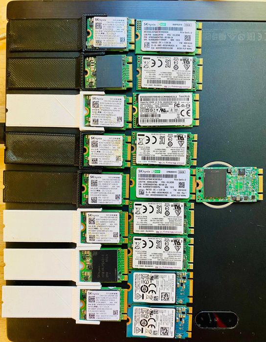 Dysk SSD 256GB M.2 NVMe PCIe 2230 2242 SK Hynix Toshiba Union 18 sztuk NOWE! Surface Steamdeck PC laptop Tablet