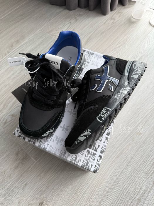 MADE IN ITALY Кроссовки Premiata Mick Black Blue (IN BOX)