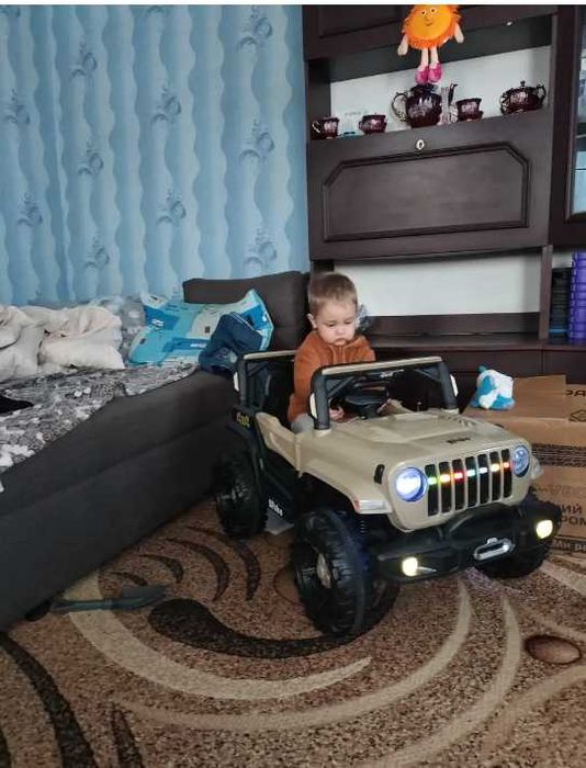 ‼️ Дитячий електромобіль Джип (Jeep) 12V з пультом Детская машинка на подарунок