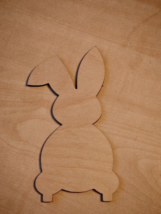 Drewniana dekoracja – zajączek do personalizacji