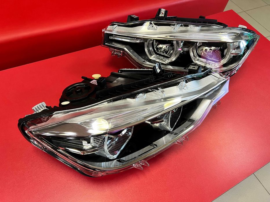 лед фари на bmw f30 full led ЗАМЕНА ГАЛОГЕНА Фары ф30 бмв оптика Фара лед