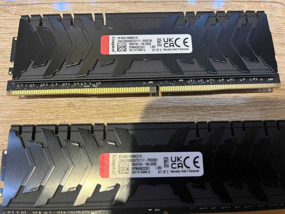 Kingston Fury DDR4 16GB 2x8GB 3600MHz Renegade Black (KF436C16RBK2/16)