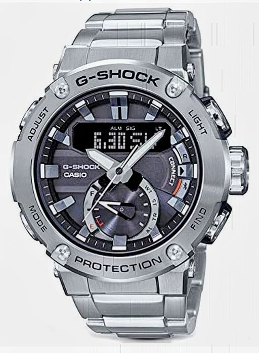Casio watch GST B200 com bracelete CASIO ORIGINAL em AÇO INOXIDÁVEL