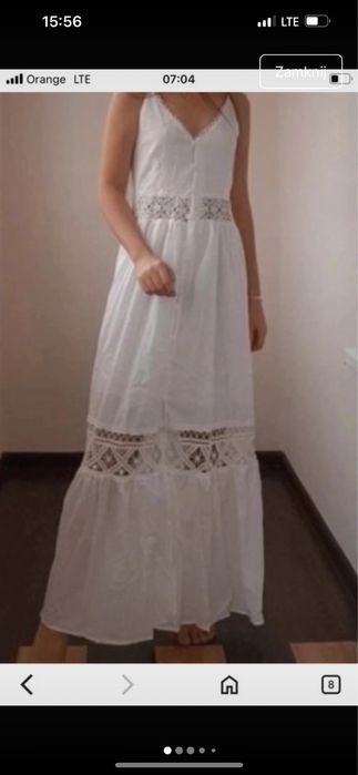 Sukienka letnia boho z haftem rozpinana Butik r. M