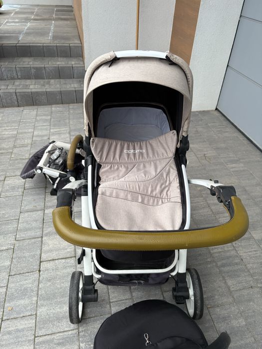 Wózek 3w1 Easy Go Optimo beżowy