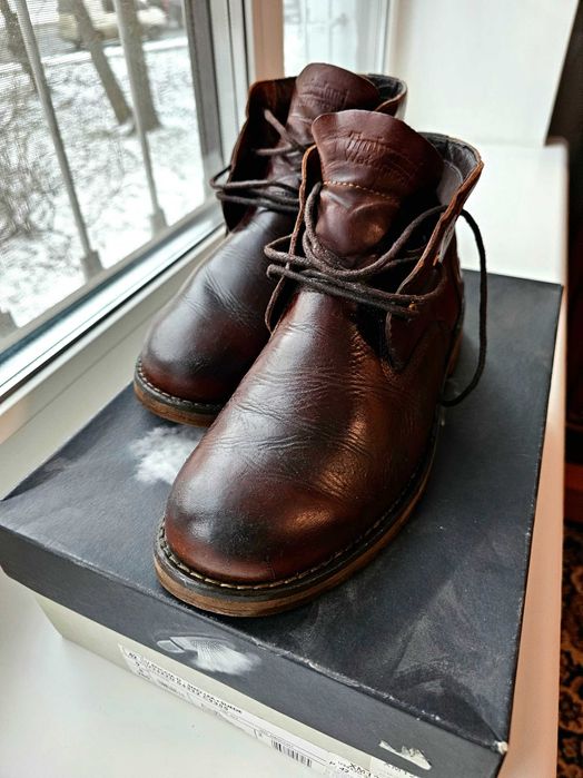 Продам оригинальные кожаные кожа ботинки от Timberland