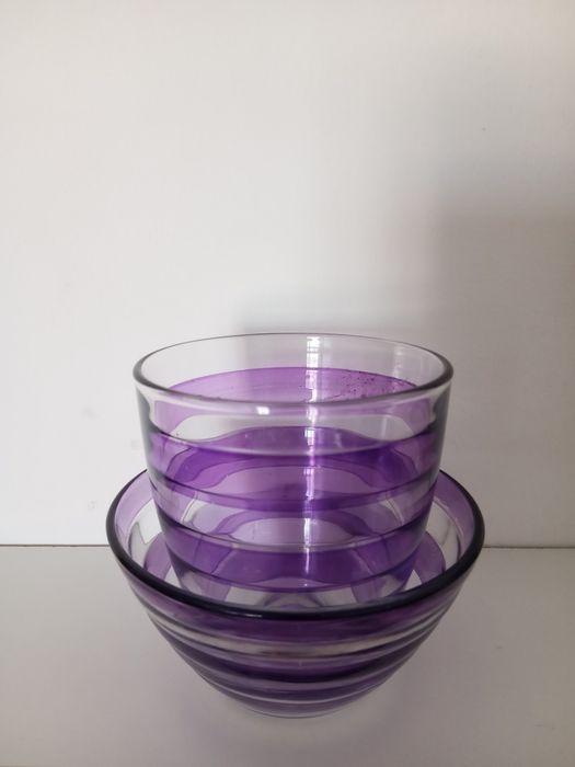 Set copo e tigela roxo.435682400503736321