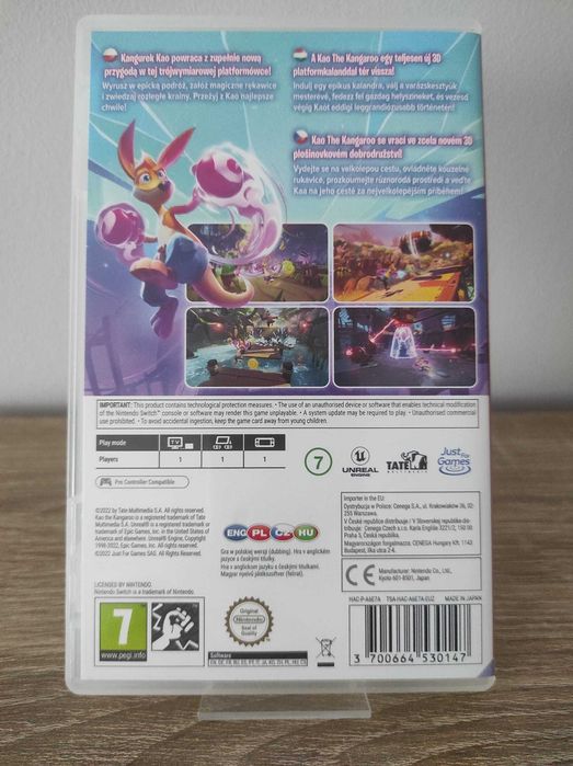 Kao the Kangaroo Po Polsku Dubbling Nintendo Switch Gra