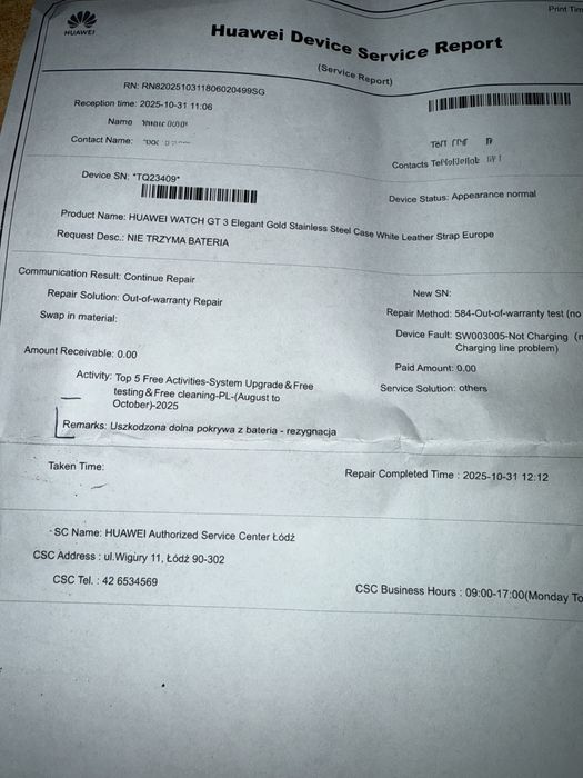 Huawei Watch GT3 Zegarek Paragon jest.