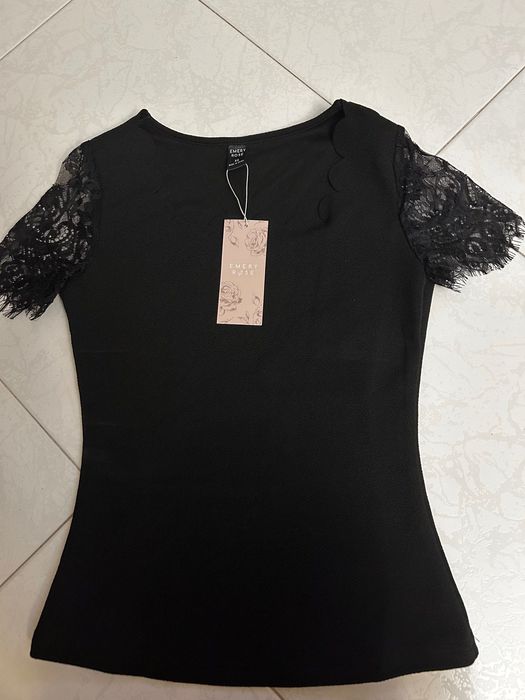 Camisola poliester Preta