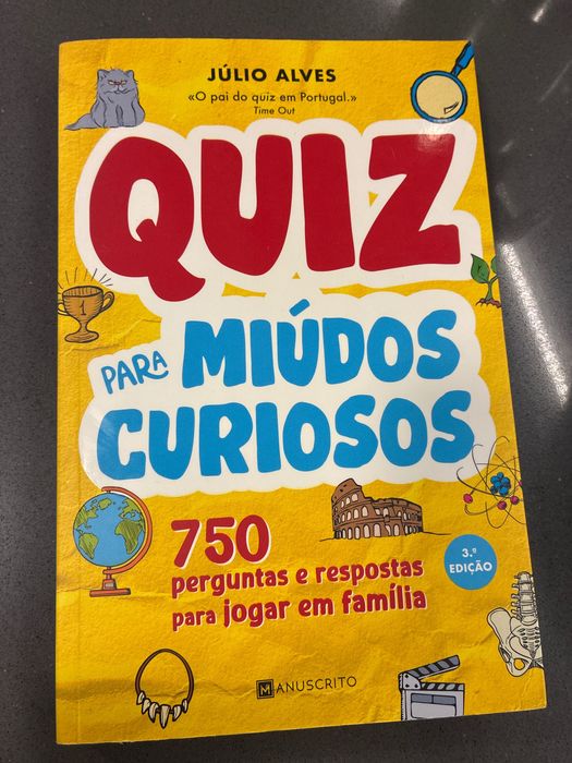 Livro Quiz para miúdos e graúdos