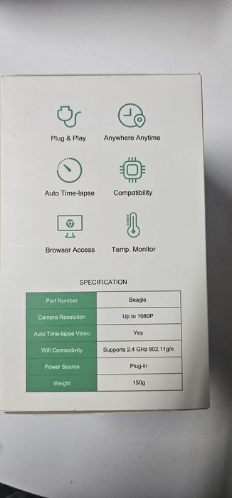 Câmera Mintion Beagle (como nova)