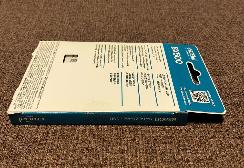 SSD 2.5’’ SATA Crucial® BX500 240GB - Novo e selado