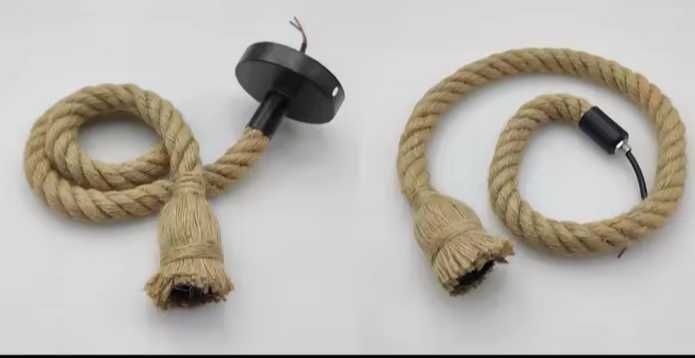 Candeeiros suspenso de cânhamo novos...E muito mais