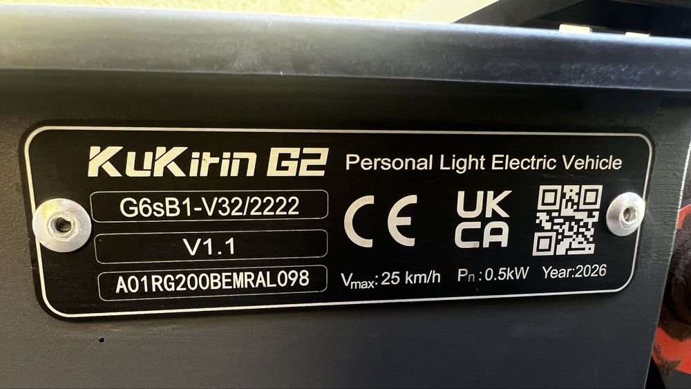 Електросамокат KuKirin G2 (Kugoo) з ключем запалювання