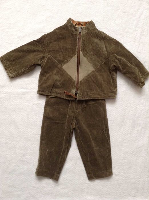 Костюм вельветовый, размер 86 (брюки, курточка)