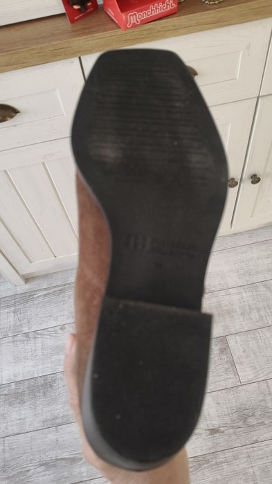 Botki Pułk&Bear skóra 39 zamsz