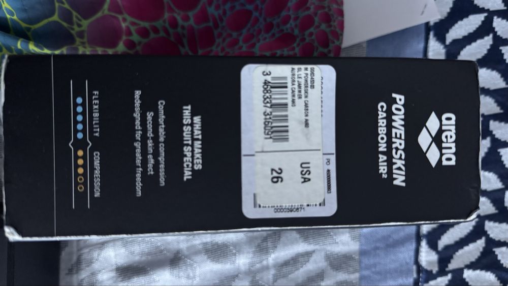 Calções natação competição ARENA Carbon Air 2 Caimano