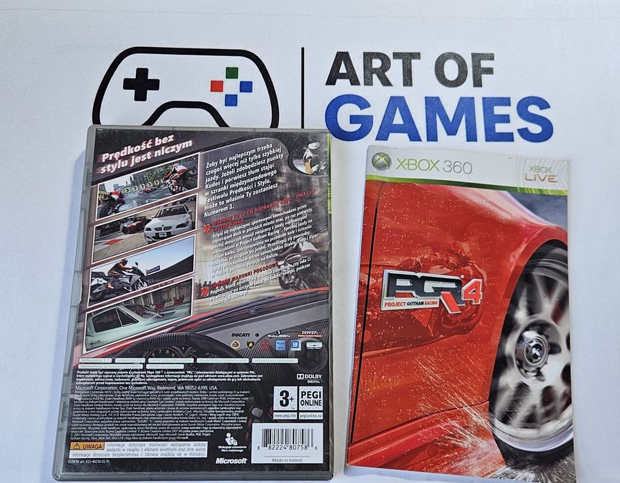 Project Gotham Racing 4 PL Xbox 360 PGR 4
